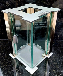 Корпус прямоугольный из нержавейки для лампады 